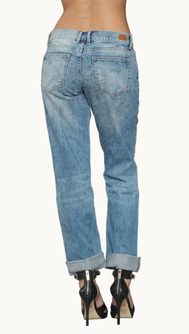 Dittos Sari Mid Rise Relaxed Straight Denim in Torino