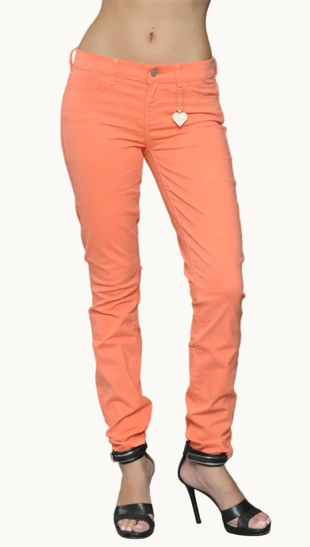 Dittos Dawn Mid Rise Skinny Jeans in Electric Sunset