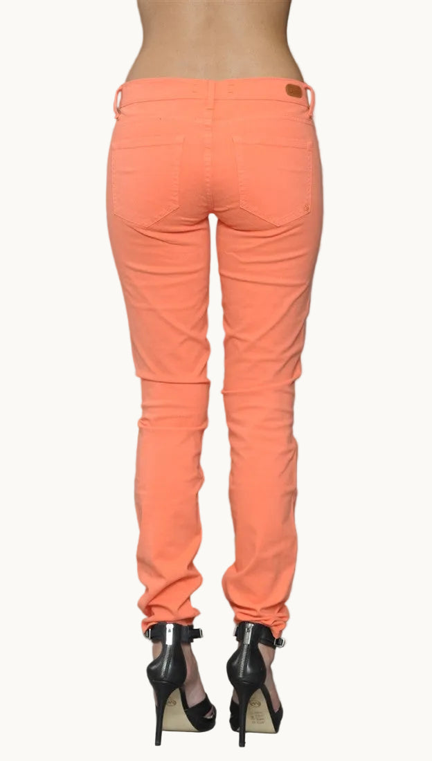 Dittos Dawn Mid Rise Skinny Jeans in Electric Sunset