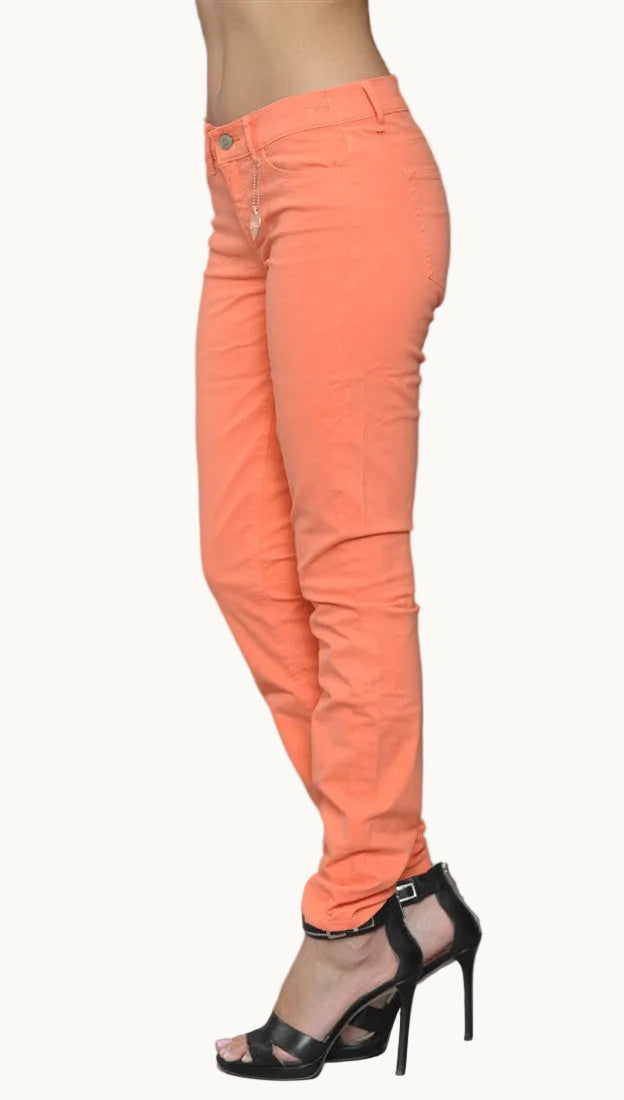 Dittos Dawn Mid Rise Skinny Jeans in Electric Sunset