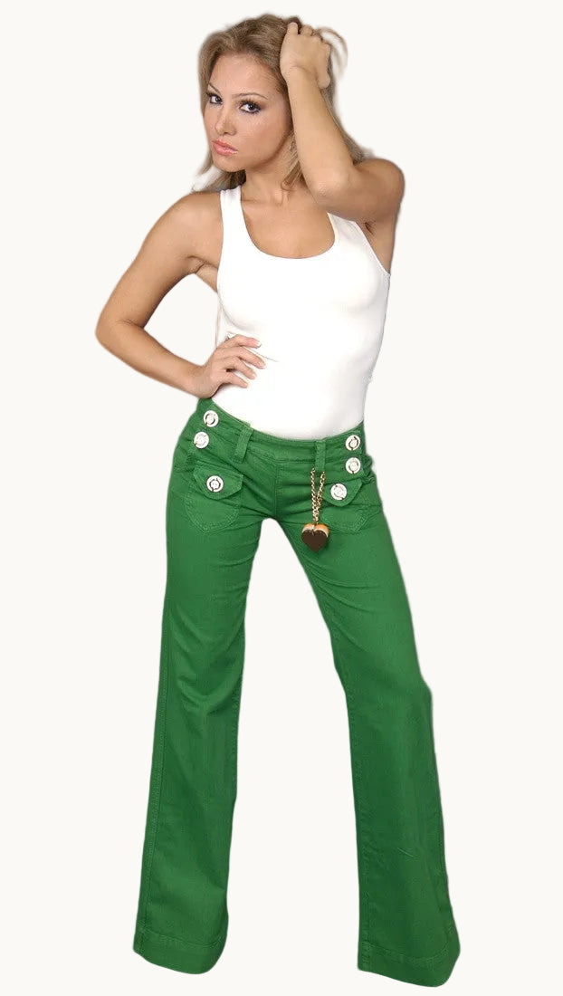 Dittos Sailor Baby Denim in Grass Green