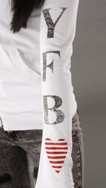 Young Fabulous & Broke Logo Hoodie in White