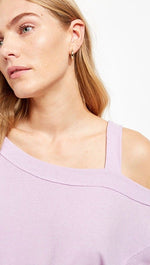 Free People Flaunt It Pullover Tee Magical Lilac Purple Top I ShopAA