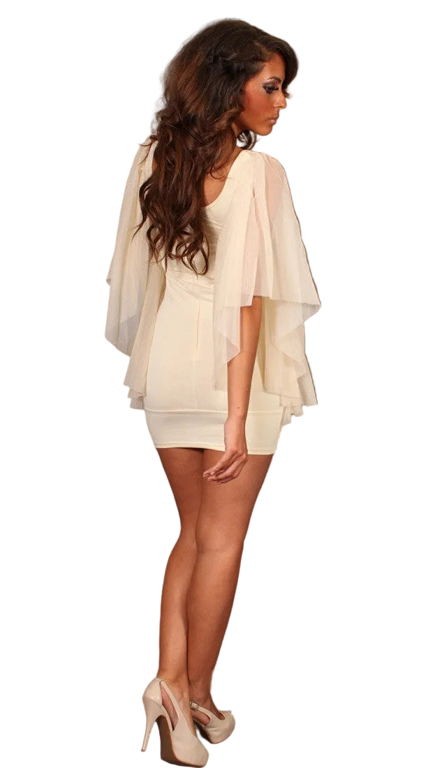 For Love & Lemons Gold Dust Dress in Vanilla