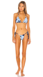 Frankies Bikinis X Sofia Richie Tasha Bottom Blue Tie Dye Swim | ShopAA
