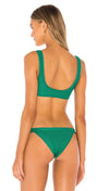 Frankies Bikinis Cole Top Emerald Green Swimwear Separates | ShopAA