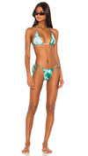 Frankies Bikinis Tasha Bikini Bottom Emerald Tie Dye Swimwear | ShopAA