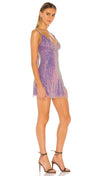 Free People Gold Rush Sequin Mini Dress Lilac Purple | ShopAA