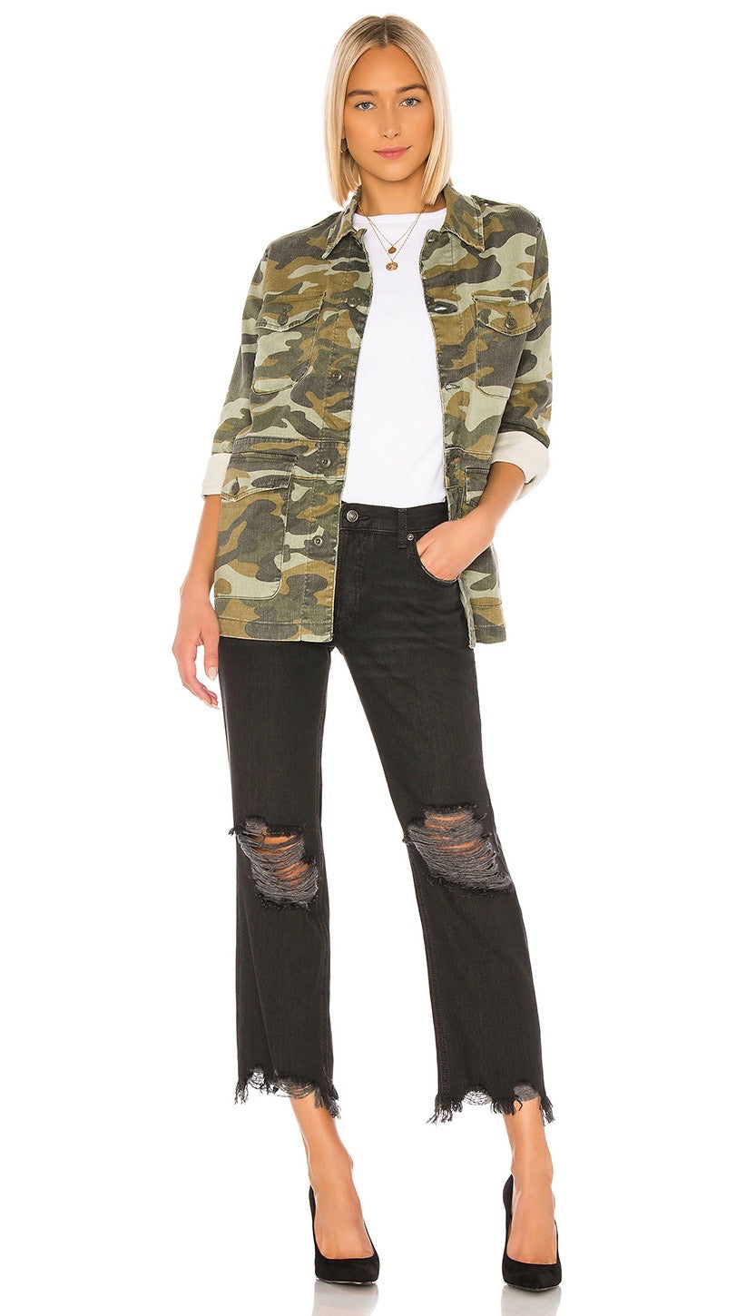 Free People Maggie Mid Rise Straight Leg Denim Pants Black | ShopAA