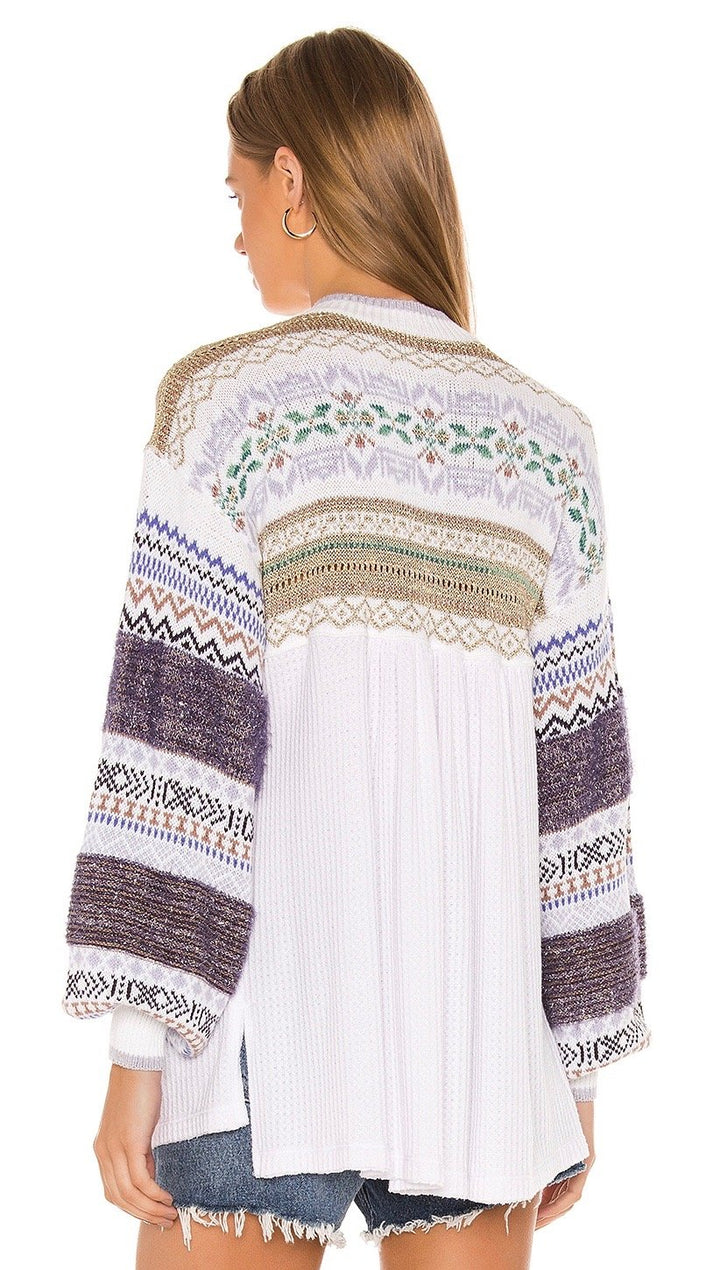 Free People Free People Cabin Fever Sweater Knit White I ShopAA
