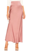 Free People Normani Bias Skirt Mauve Pink Silk Satin | ShopAA