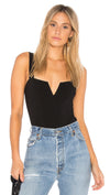 Free People Pippa V-Wire Bodysuit Thong One Piece Black - ShopAA