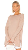 Free People North Shore Thermal Sand Beige Thumb Slit Long Sleeve ShopAA