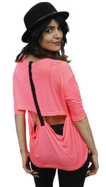 Funktional T-Back Tee in Neon Pink