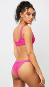 Frankies Bikinis Cole Bottom Fuchsia Neon Hot Pink Swimwear | ShopAA