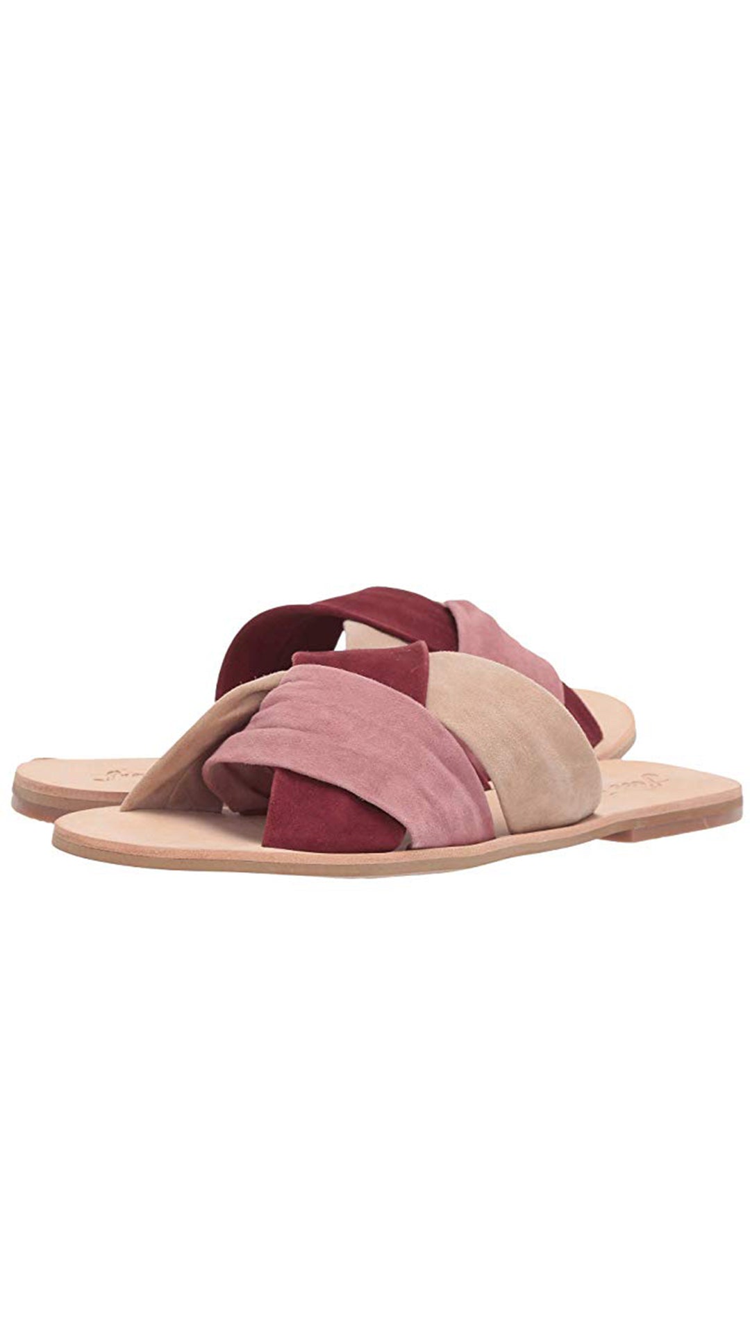Free People Rio Vista Slide Sandals Rose Suede Slip Ons ShopAA