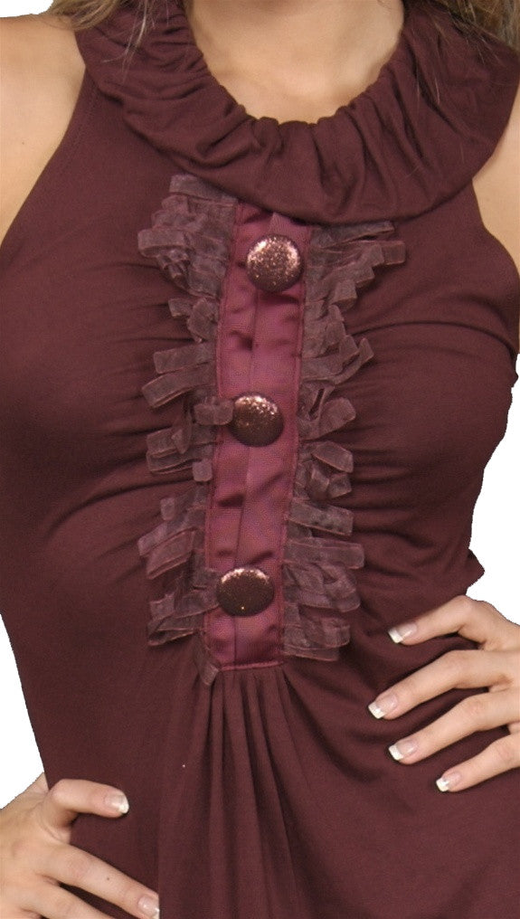 Gabriella Rostte Trim Tunic Wine