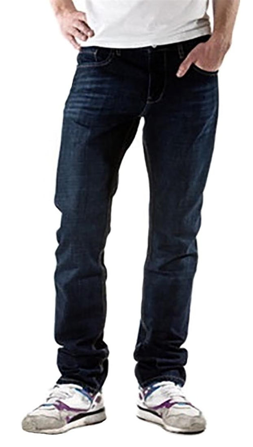 Goodsociety Mens Organic Denim Straight Leg Jeans Natural Dye Cobalt Blue 