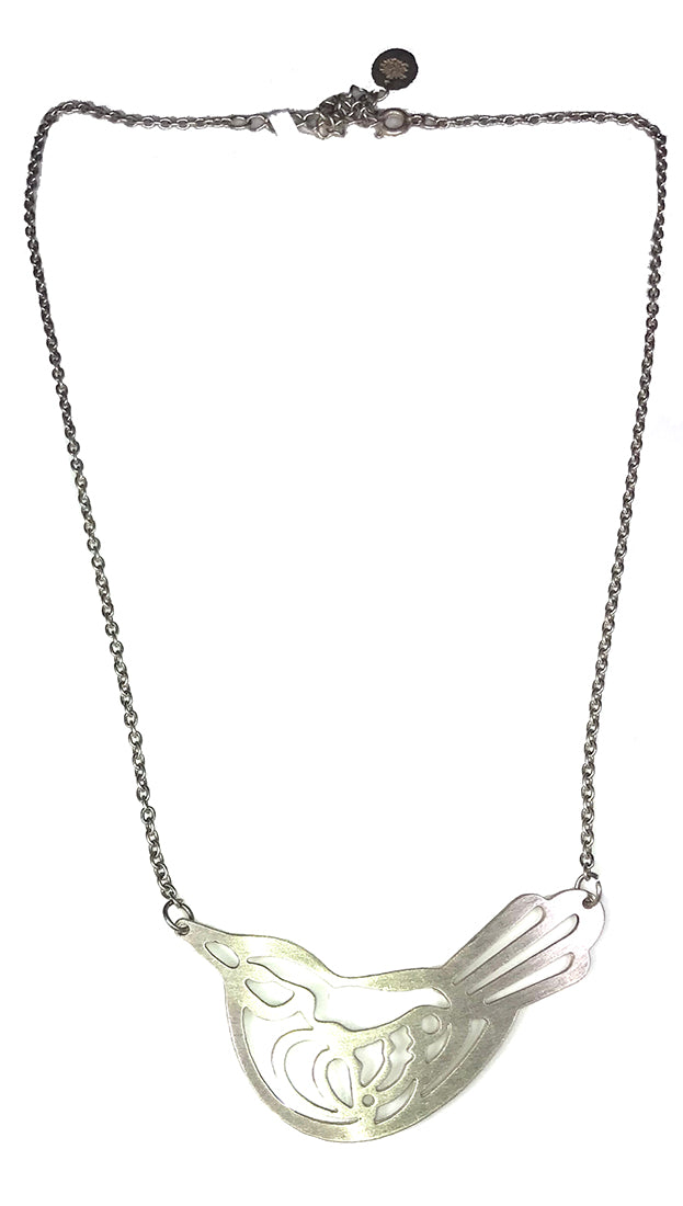  ShopAA Make A Wish Silver Love Bird Cut Out Charm Necklace Jewelry 