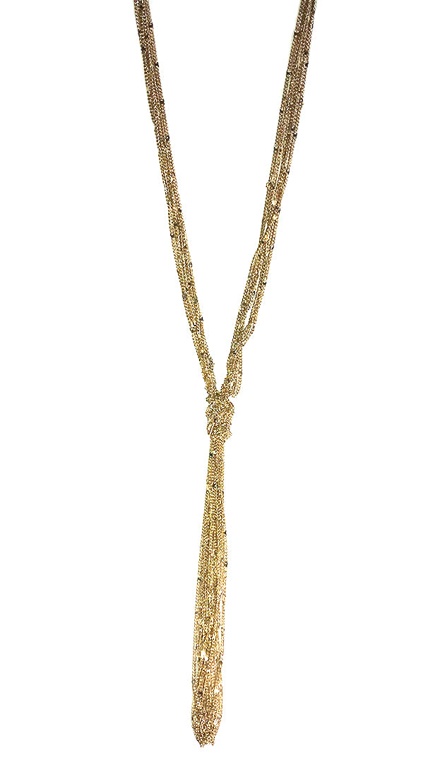 ShopAA Jewelry Gold Knot Chain Necklace … 