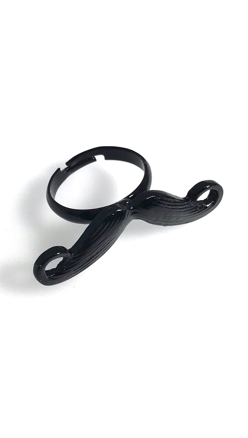 The Mustache Ring in Black