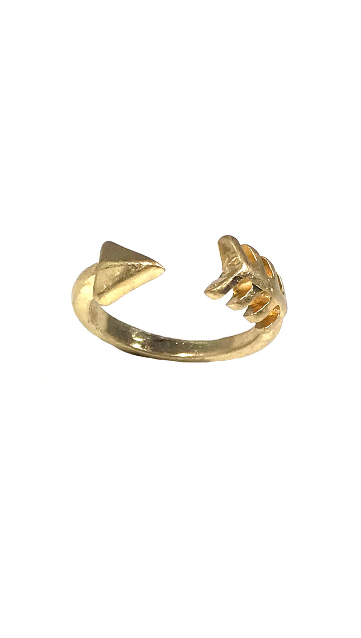 Metal Arrow Cuff Ring in Gold, Silver or Rose Gold