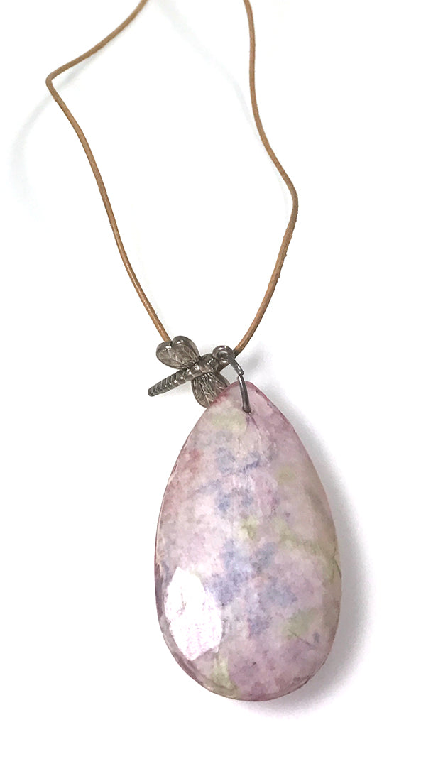 Apparel Addiction Dragonfly Crystal Stone Necklace