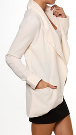 Jessyka Robyn Solid Long Sleeve Open Blazer