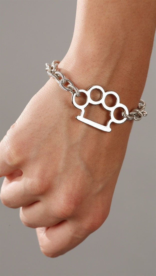 Brass knuckle bracelet deals