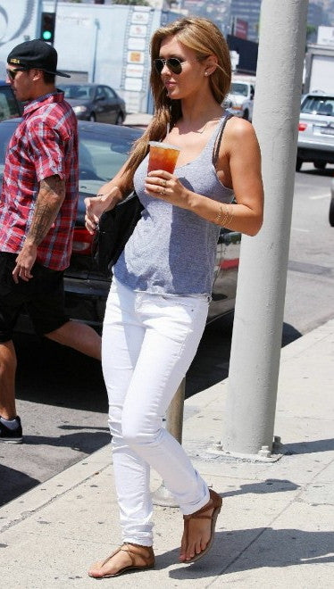 Jessyka Robyn Skinny Jeans in White as seen on Kristin Cavallari