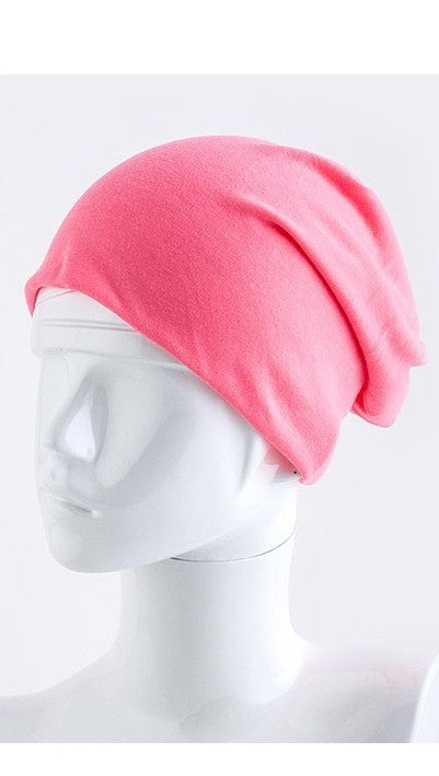 Neon Pink Slouchy Summer Beanie