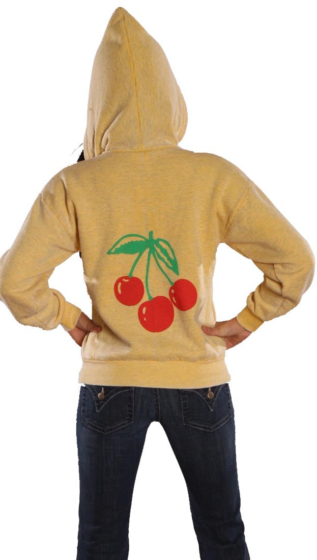 Jet John Eshaya Burnout Cherry Hoodie Yellow