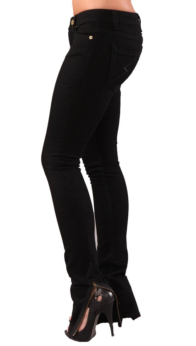 Jet John Eshaya Black Zipper Ankle Bottom Jeans