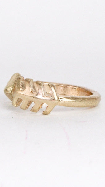 Metal Arrow Cuff Ring in Gold, Silver or Rose Gold