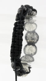 Crystal Shamballa String Bracelet 6 Balls 2Tone .5"