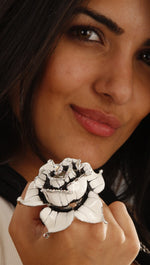 Jessyka Robyn Flower Ring in White