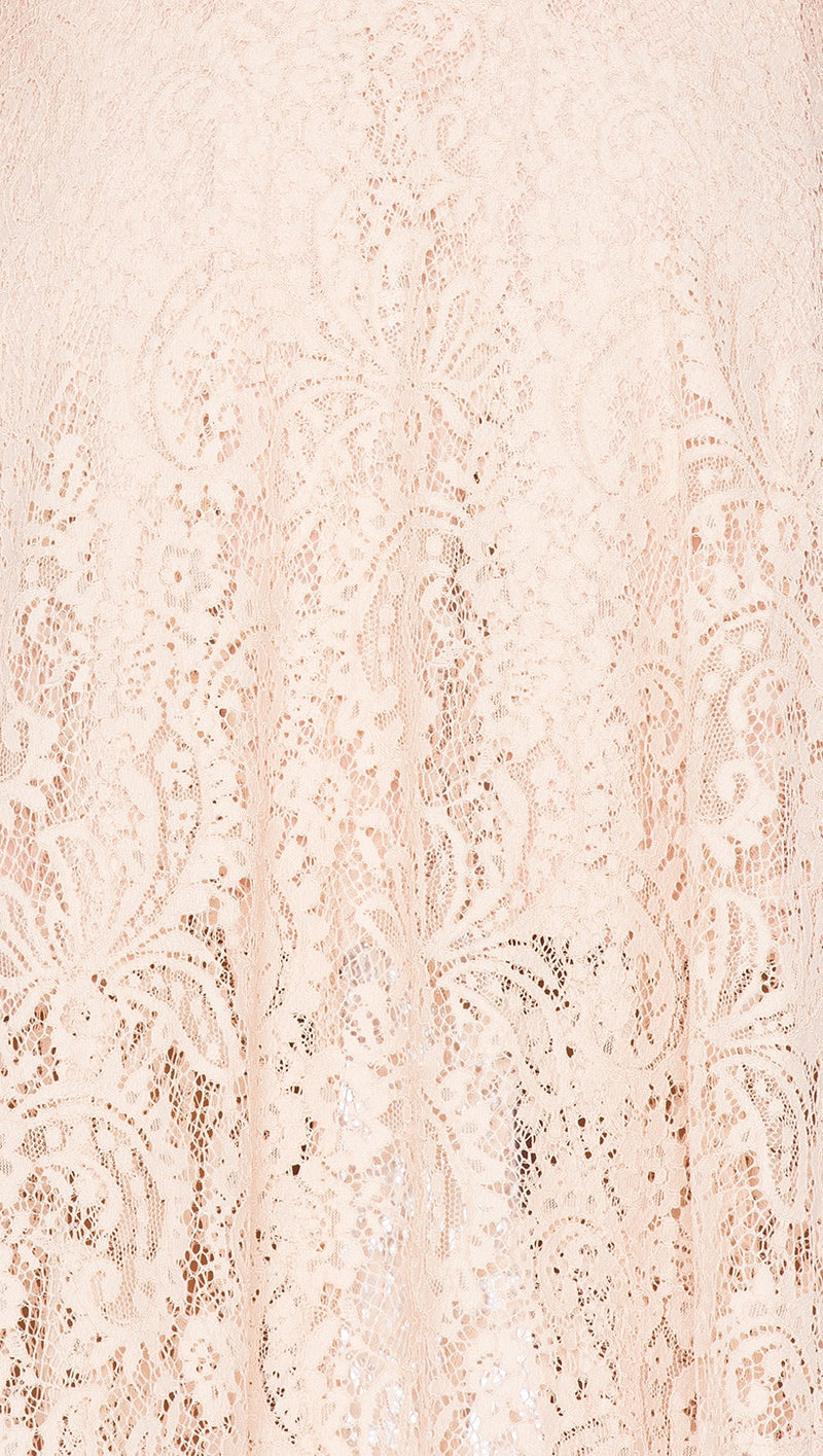 the jetset diaries resort maxi dress nude lace V