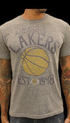 Junk Food Clothing NBA Los Angeles Lakers Est. 1948 Tri-Blend Tee