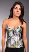 Kimikal Assorted Animal Print Corset in Green