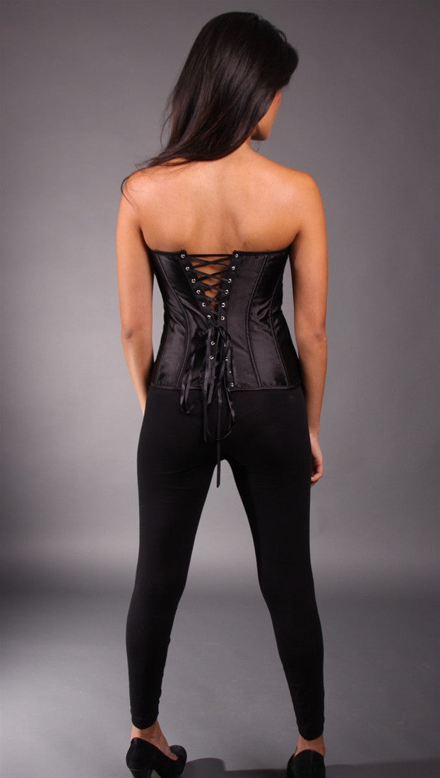 Kimikal Lace Trim Corset in Purple Animal Print