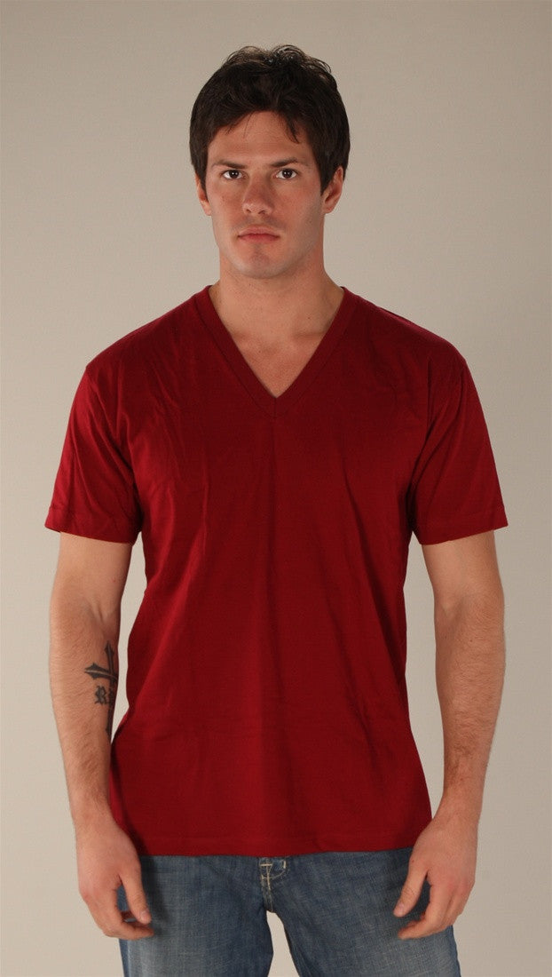Kinkate Jersey V-Neck Tee Cranberry