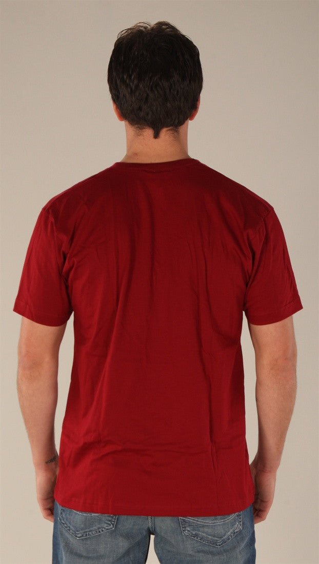 Kinkate Jersey V-Neck Tee Cranberry