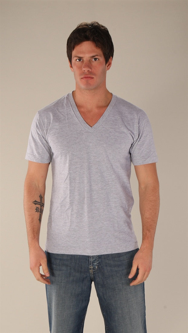 Kinkate Jersey V-Neck Tee Grey