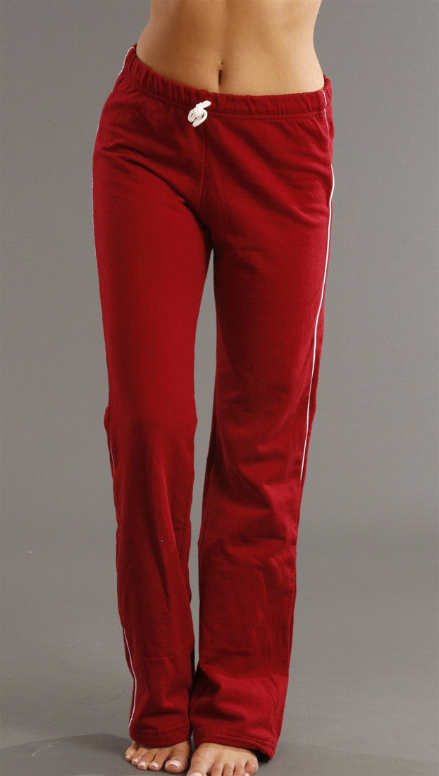 Kinkate White Lined Sweat Pants