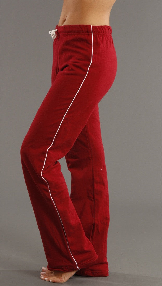 Kinkate White Lined Sweat Pants