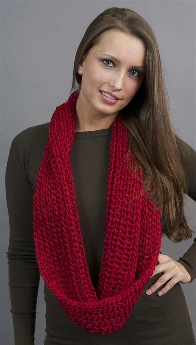 Kinkate Infinity Scarf in Red