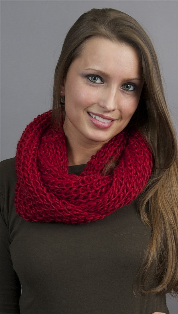 Kinkate Infinity Scarf in Red