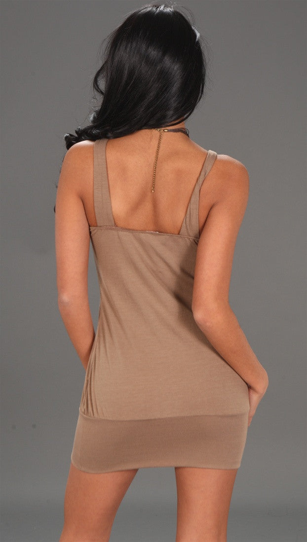 Zendo Couture Jewel Tie Back Tan