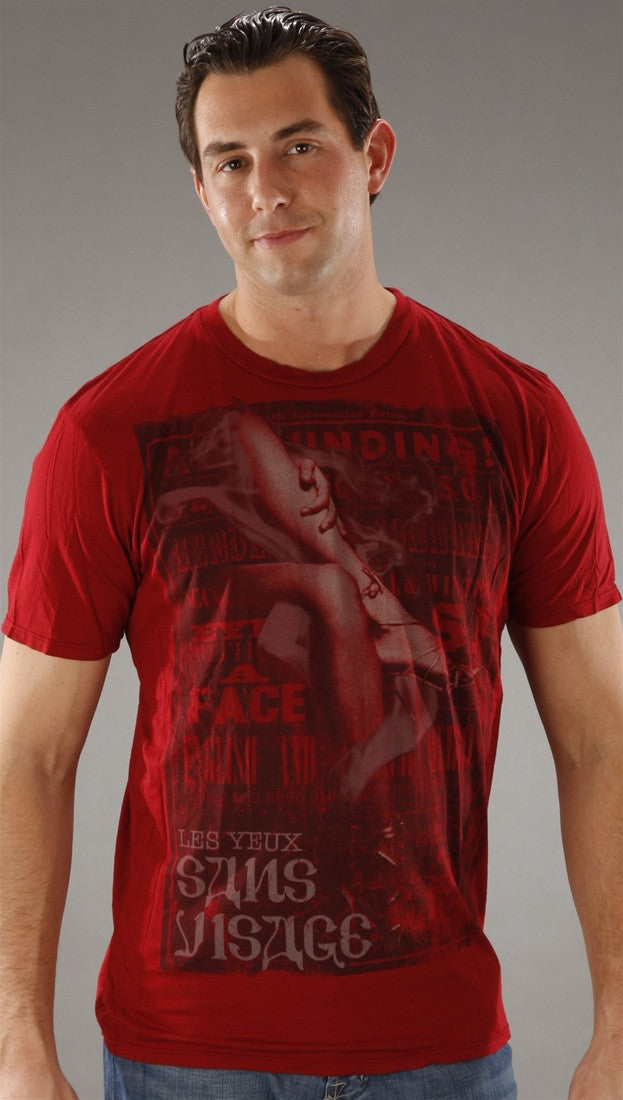 Kinetix Les Yeux Tee in Crimson