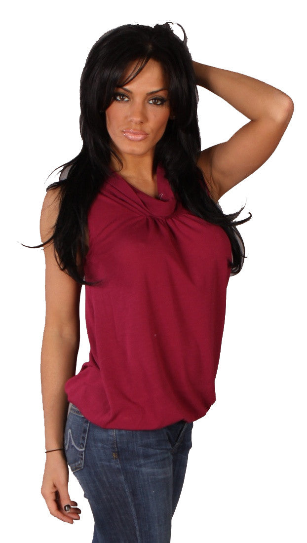 Apparel Addiction Hypnotic Scoop Neck Tank Fuchsia